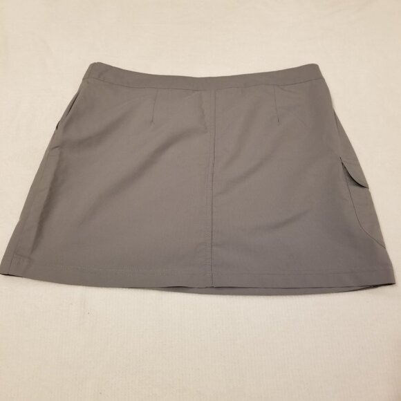AVIA Small Light Grey Sports Wrap Skort Athletic Cargo Mini Skirt with Shorts - Picture 7 of 10